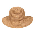 Dark Beige - Side - Mountain Warehouse Womens-Ladies Straw Packable Sun Hat
