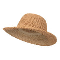 Dark Beige - Lifestyle - Mountain Warehouse Womens-Ladies Straw Packable Sun Hat
