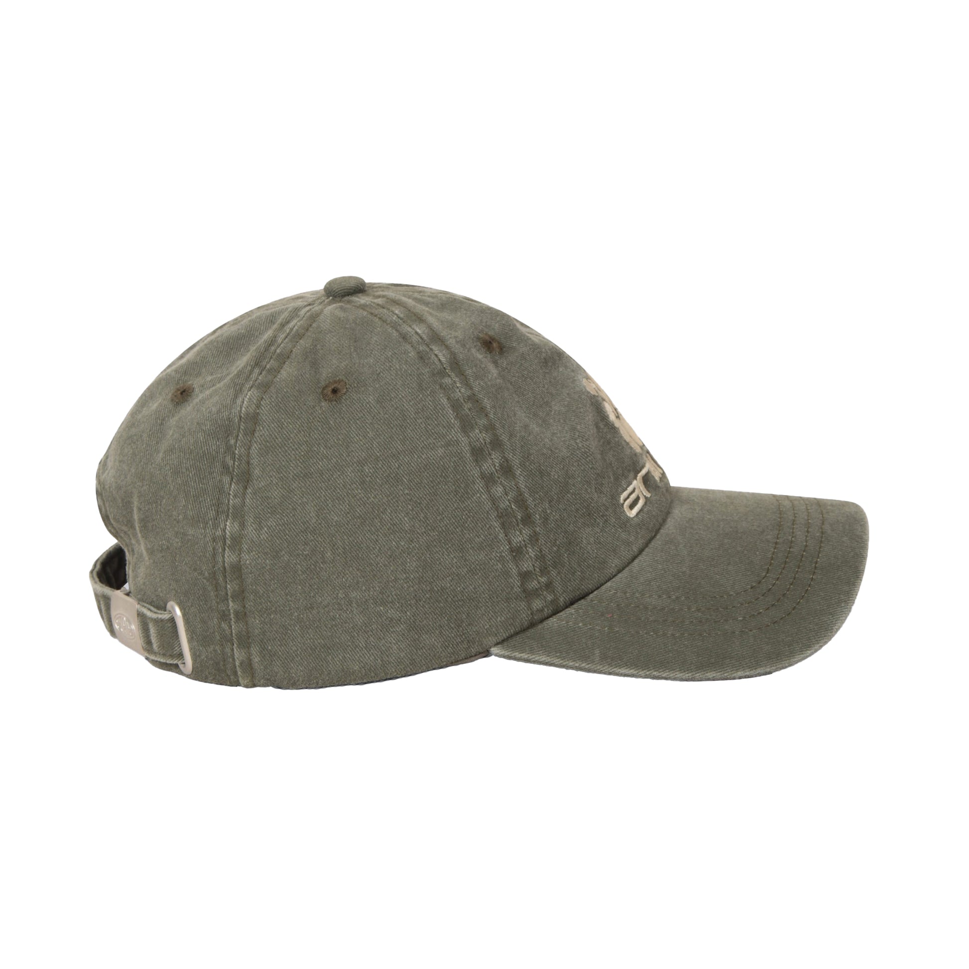 Khaki - Side - Animal Womens-Ladies Rebecca Logo Organic Baseball Cap