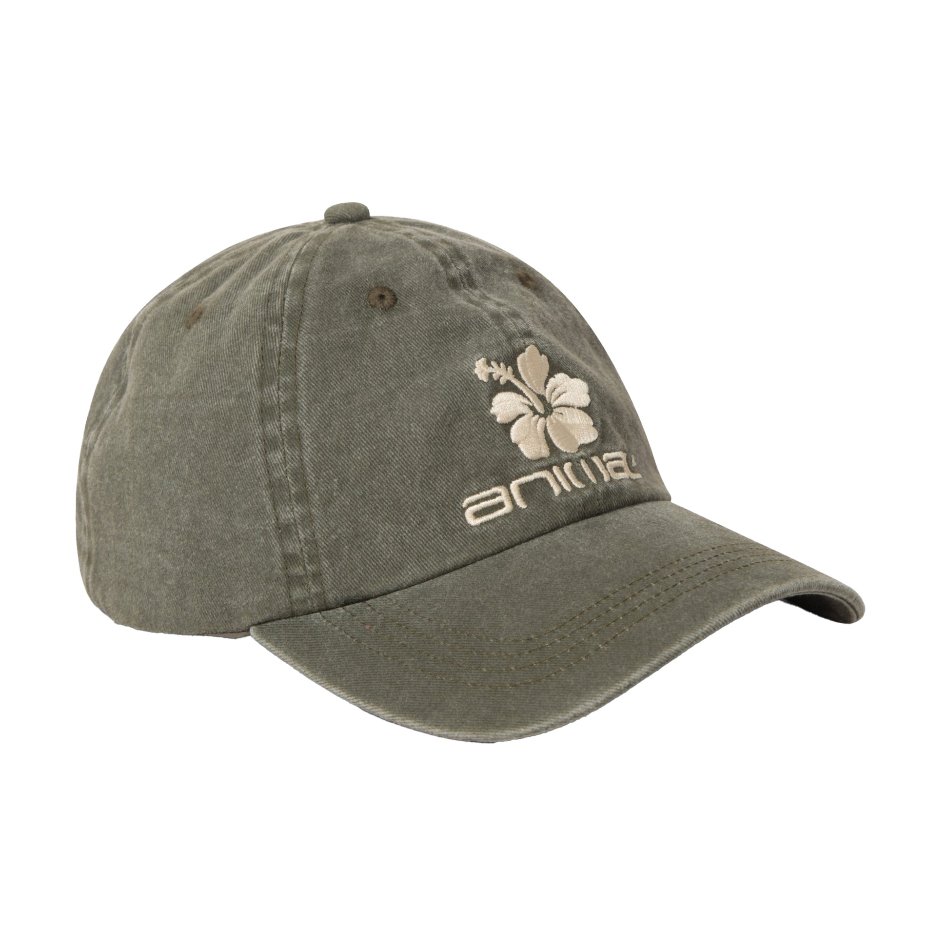 Khaki - Front - Animal Womens-Ladies Rebecca Logo Organic Baseball Cap