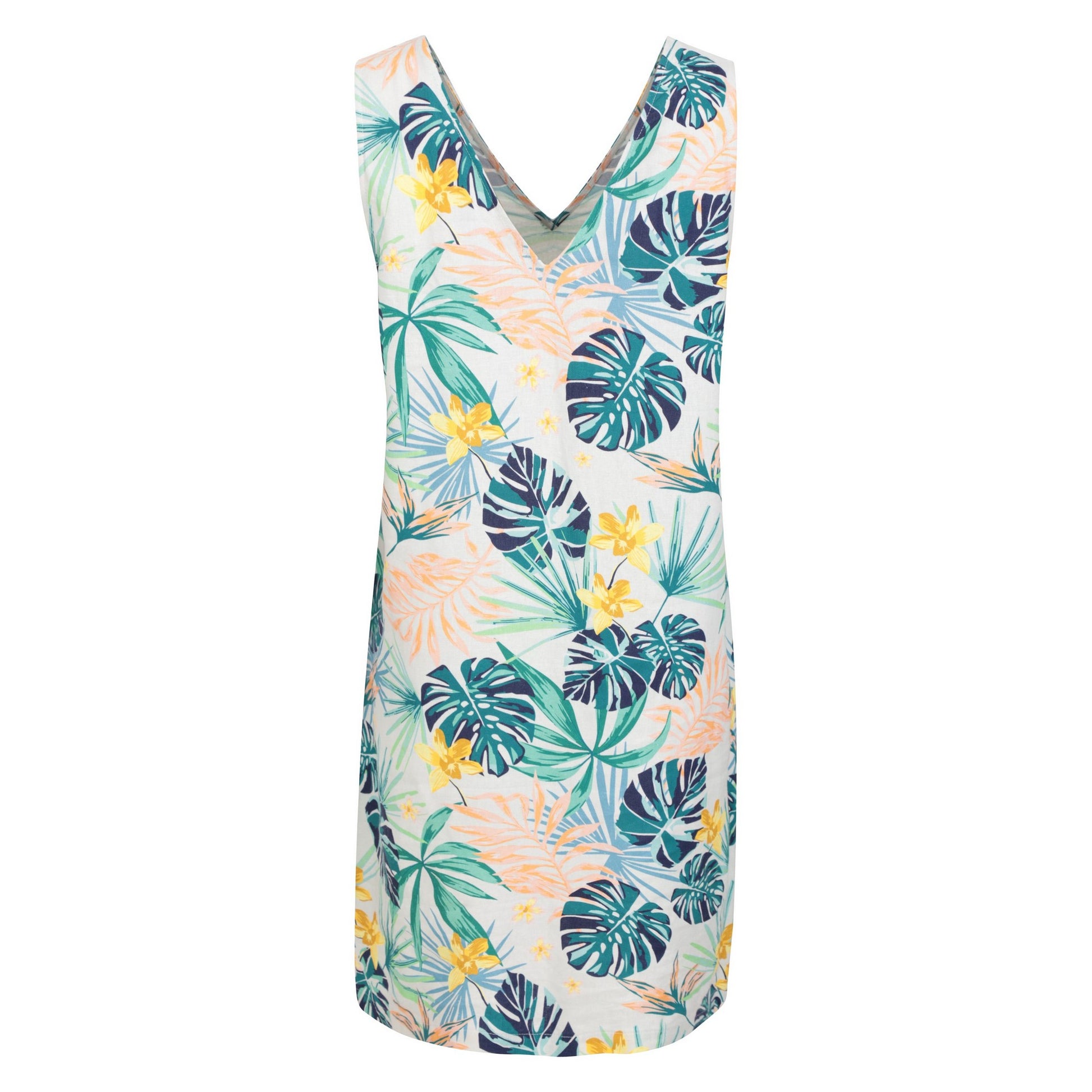 Grey - Back - Mountain Warehouse Womens-Ladies Mellow Printed Shift Dress