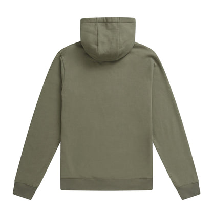 Green - Back - Animal Mens River Graphic Print Organic Hoodie
