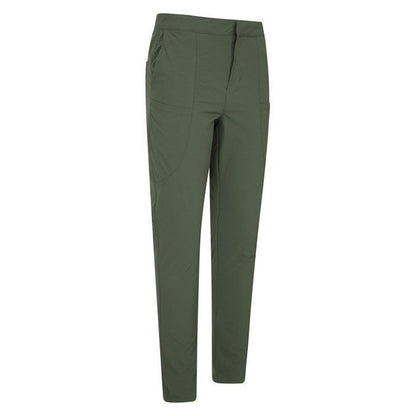 Khaki - Pack Shot - Mountain Warehouse Womens-Ladies Kesugi Slim Hiking Trousers