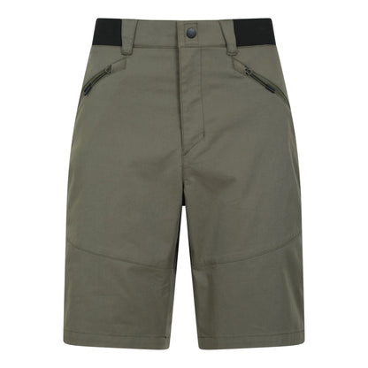 Khaki Green - Front - Mountain Warehouse Mens Jungle Trekking Shorts