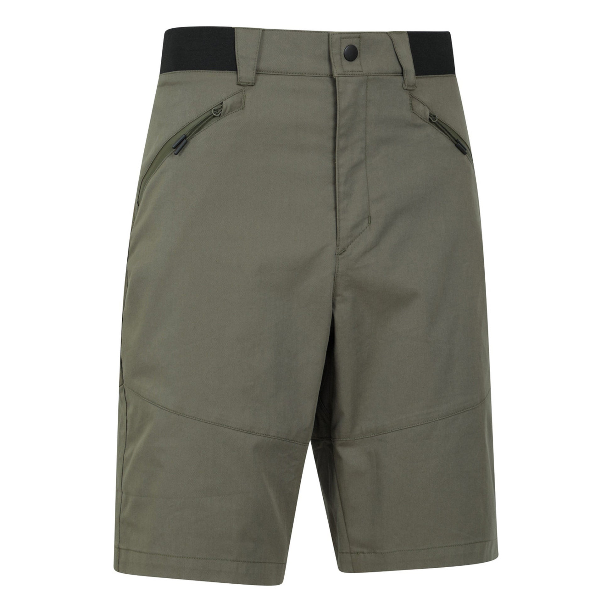 Khaki Green - Side - Mountain Warehouse Mens Jungle Trekking Shorts