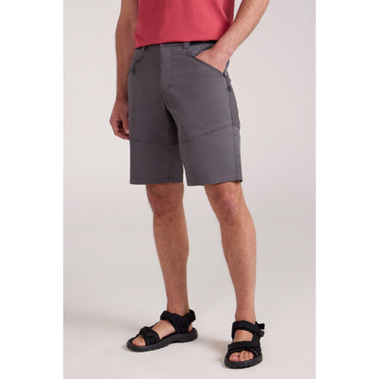 Charcoal - Front - Mountain Warehouse Mens Jungle Trekking Shorts