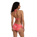 Fiery Coral - Lifestyle - Animal Womens-Ladies Iona Leaf Print Halter Neck Bikini Top