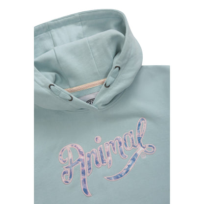 Light Blue - Side - Animal Childrens-Kids Ellen Script Organic Hoodie