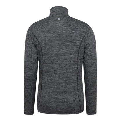 Grey - Back - Mountain Warehouse Mens Finsbury Full Zip Midlayer