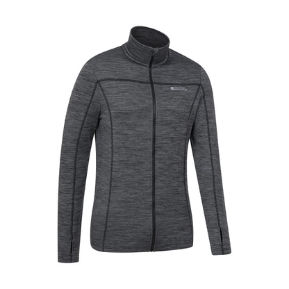 Grey - Side - Mountain Warehouse Mens Finsbury Full Zip Midlayer