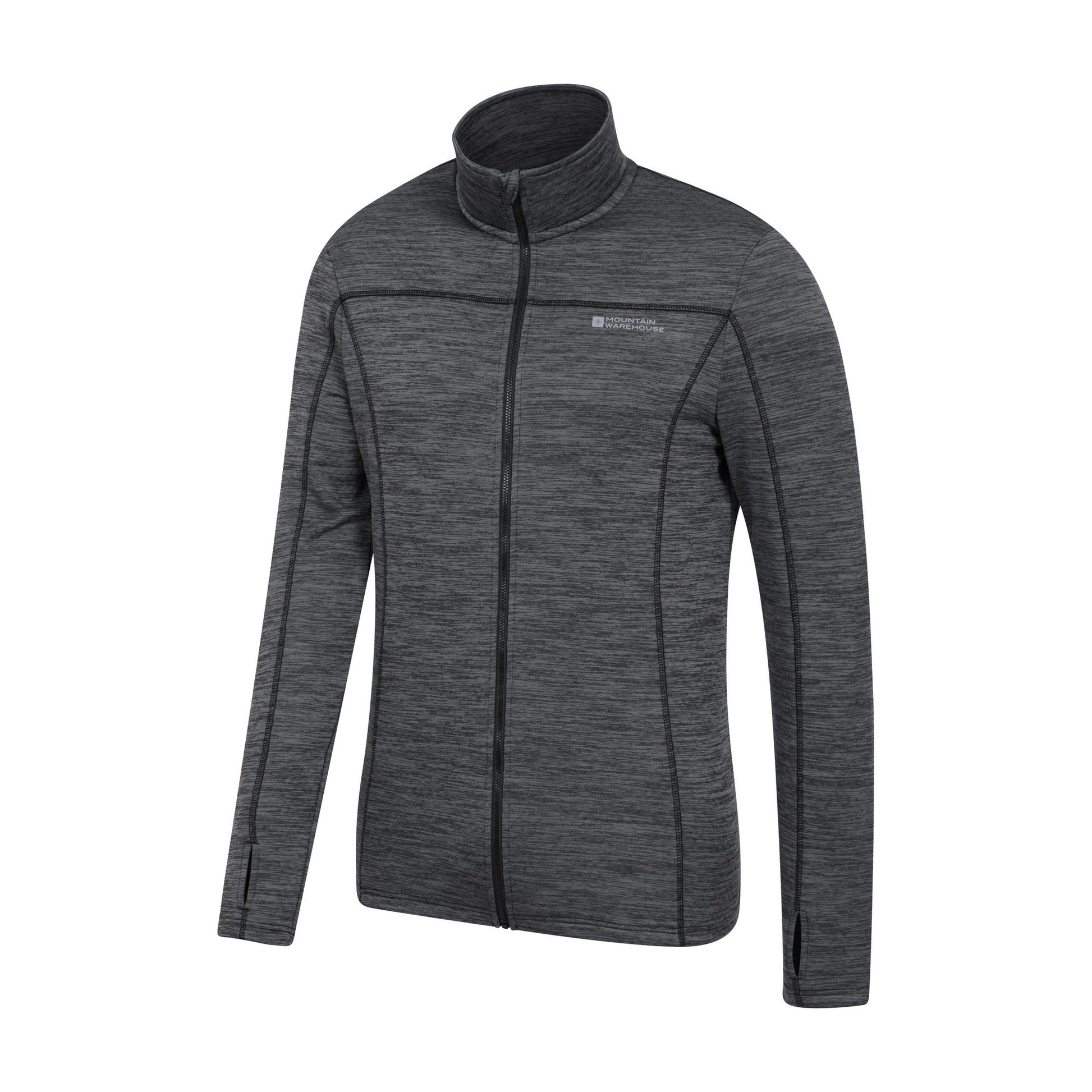 Grey - Lifestyle - Mountain Warehouse Mens Finsbury Full Zip Midlayer