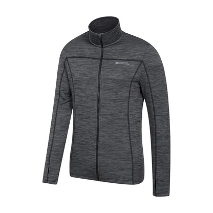 Grey - Lifestyle - Mountain Warehouse Mens Finsbury Full Zip Midlayer