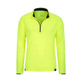 Yellow - Pack Shot - Mountain Warehouse Mens Cycle Long-Sleeved Top