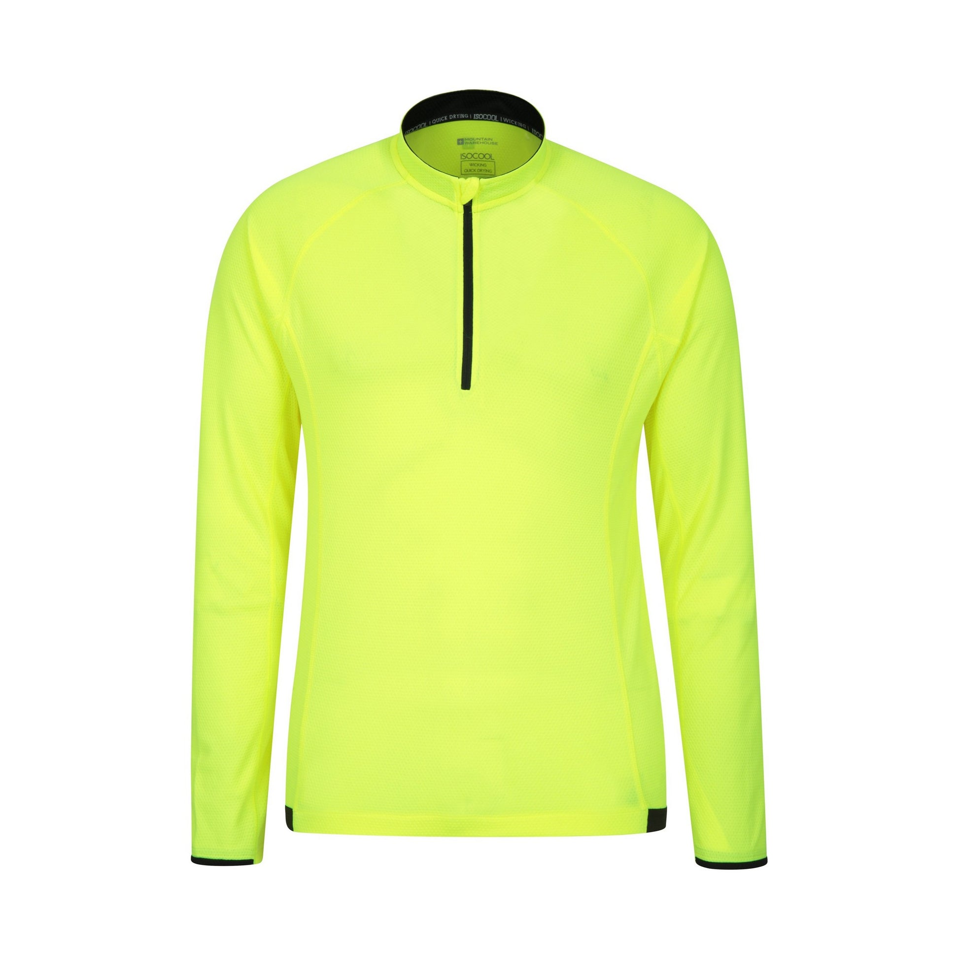 Yellow - Front - Mountain Warehouse Mens Cycle Long-Sleeved Top