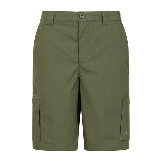Khaki Green - Front - Mountain Warehouse Mens Trek Shorts