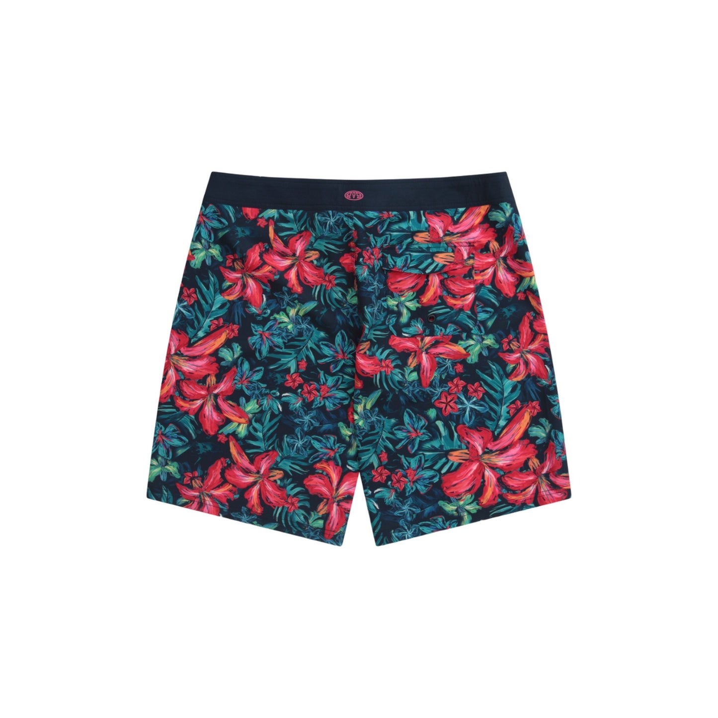 Red - Back - Animal Womens-Ladies Nora Printed Recycled Boardshorts