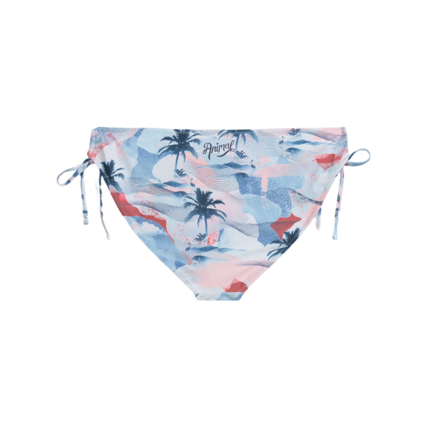 Pale Blue - Back - Animal Womens-Ladies Iona Recycled Side Tie Bikini Bottoms