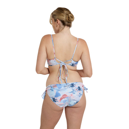 Pale Blue - Lifestyle - Animal Womens-Ladies Iona Recycled Side Tie Bikini Bottoms