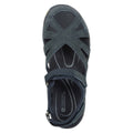 Navy - Pack Shot - Mountain Warehouse Womens-Ladies Sussex Wolverine Suede Covered Sandals