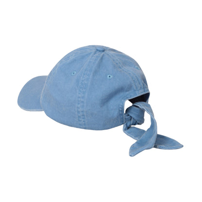 Navy - Back - Animal Womens-Ladies Organic Tie Back Baseball Cap