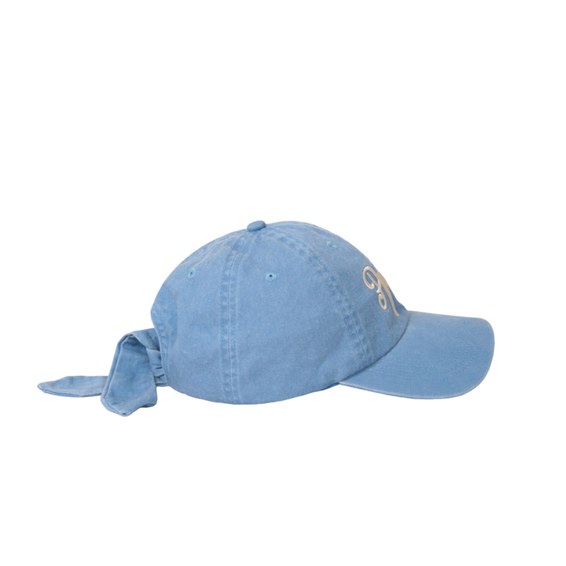 Navy - Side - Animal Womens-Ladies Organic Tie Back Baseball Cap
