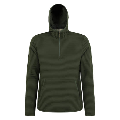 Khaki Green - Front - Mountain Warehouse Mens Birch Fleece Hoodie