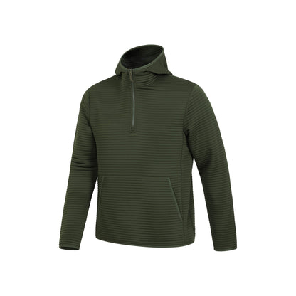 Khaki Green - Lifestyle - Mountain Warehouse Mens Birch Fleece Hoodie