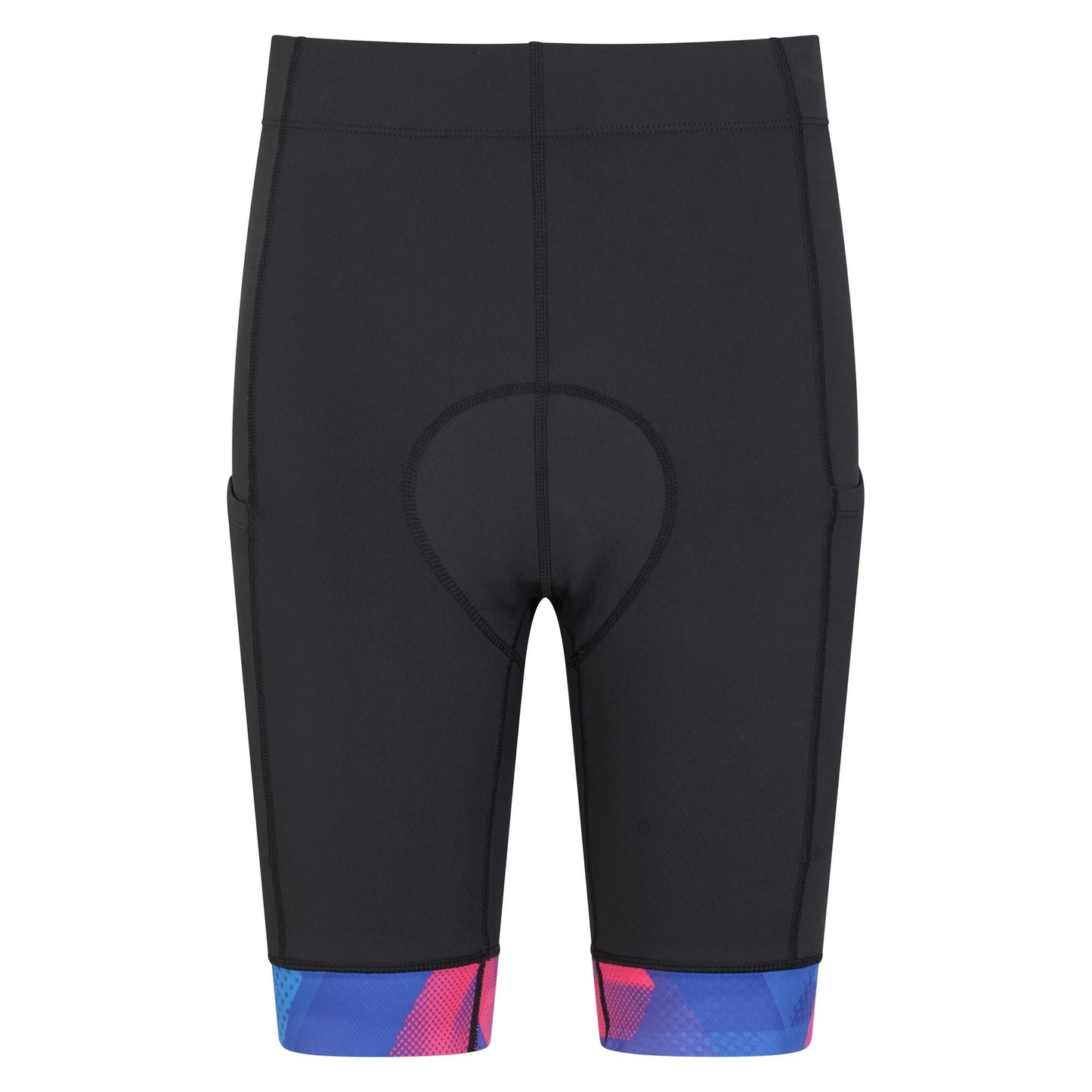Black - Front - Mountain Warehouse Womens-Ladies Chase Printed Cycling Shorts