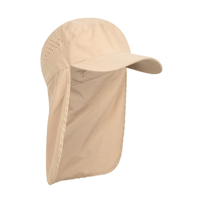 Beige - Side - Mountain Warehouse Womens-Ladies Quick Dry Neck Protector Cap