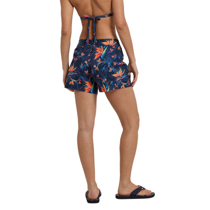 Orange - Lifestyle - Animal Womens-Ladies Aurora Flower Boardshorts