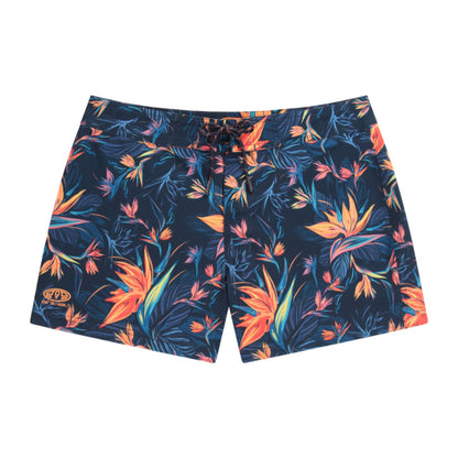 Orange - Front - Animal Womens-Ladies Aurora Flower Boardshorts