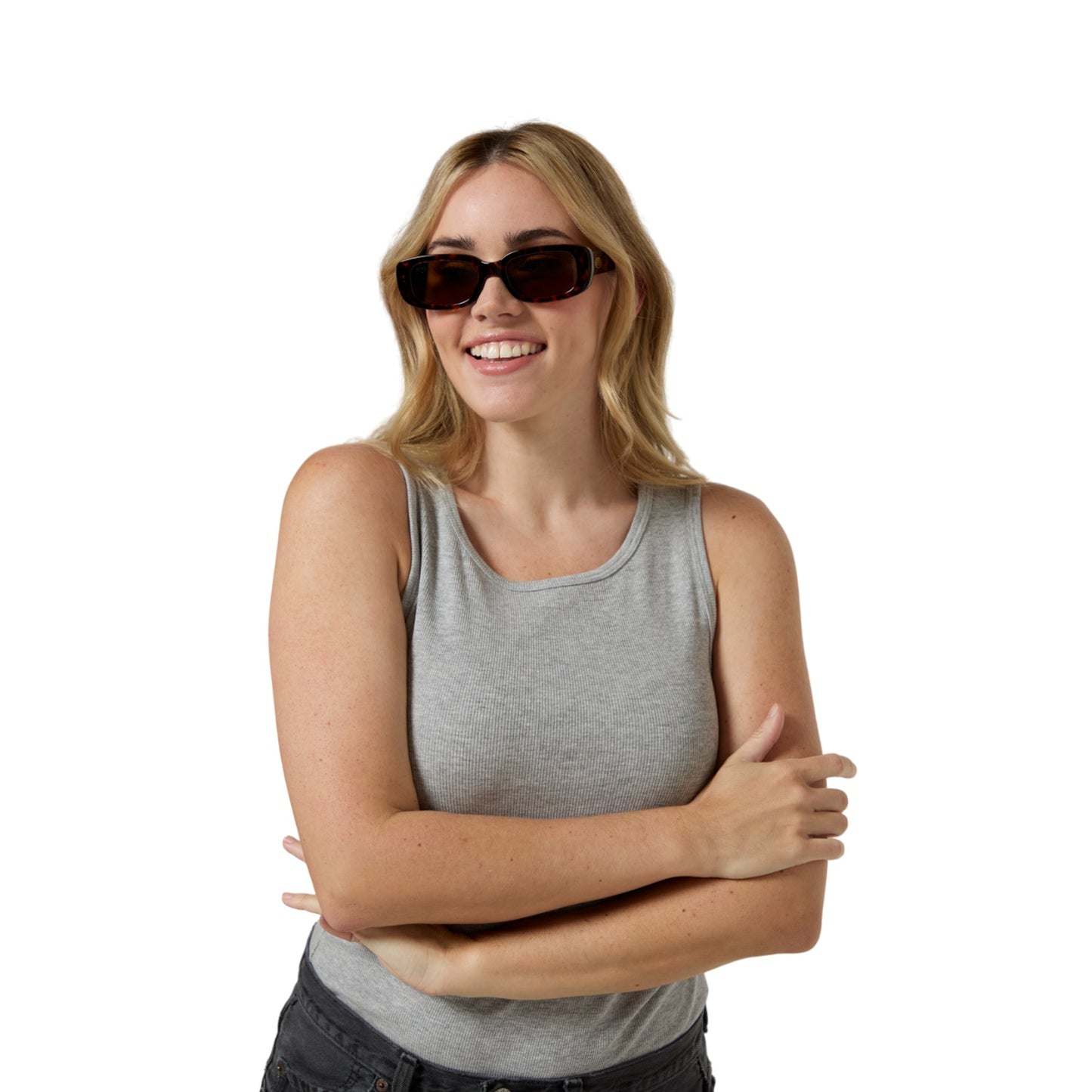 Tan - Pack Shot - Animal Womens-Ladies Wren Recycled Polarised Sunglasses