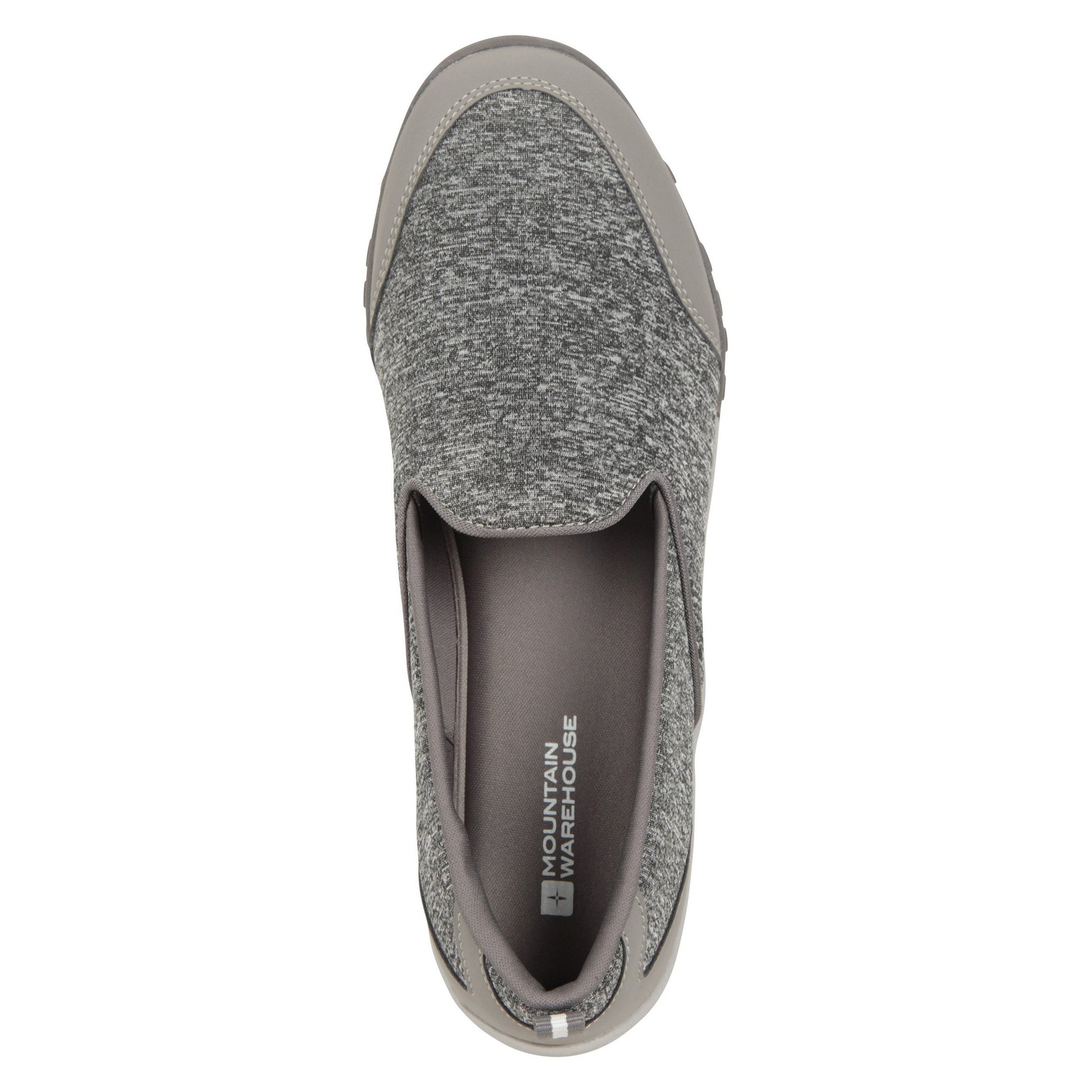 Grey - Pack Shot - Mountain Warehouse Womens-Ladies Lighthouse II Marl Casual Shoes