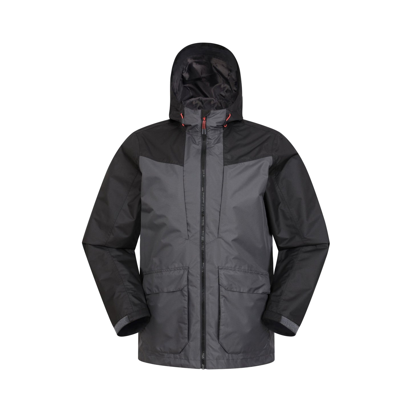Grey - Front - Mountain Warehouse Mens Windstorm Extreme Waterproof Jacket