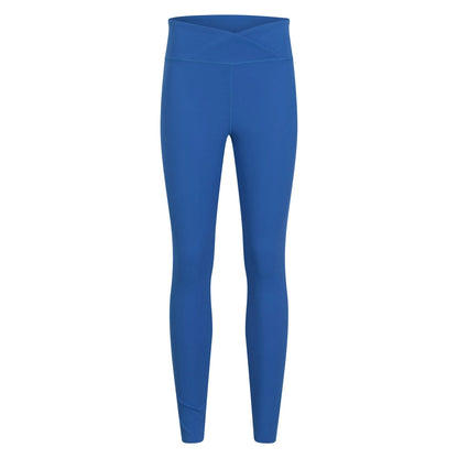 Blue - Front - Active People Womens-Ladies Warrior Pose Leggings