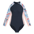 Pale Blue - Front - Animal Womens-Ladies Isabella Long-Sleeved Wetsuit