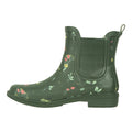 Dark Khaki - Side - Mountain Warehouse Womens-Ladies Flowers Rubber Ankle Wellington Boots