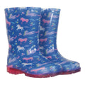 Purple - Front - Mountain Warehouse Childrens-Kids Splash Unicorn Light Up Wellington Boots