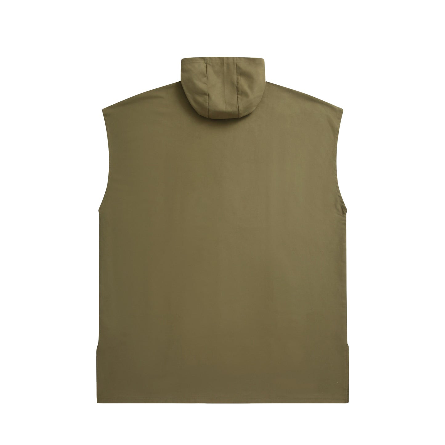 Khaki Green - Back - Animal Mens Mika Microfibre Towelling Poncho