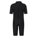 Black - Back - Mountain Warehouse Childrens-Kids Shorty Logo Wetsuit