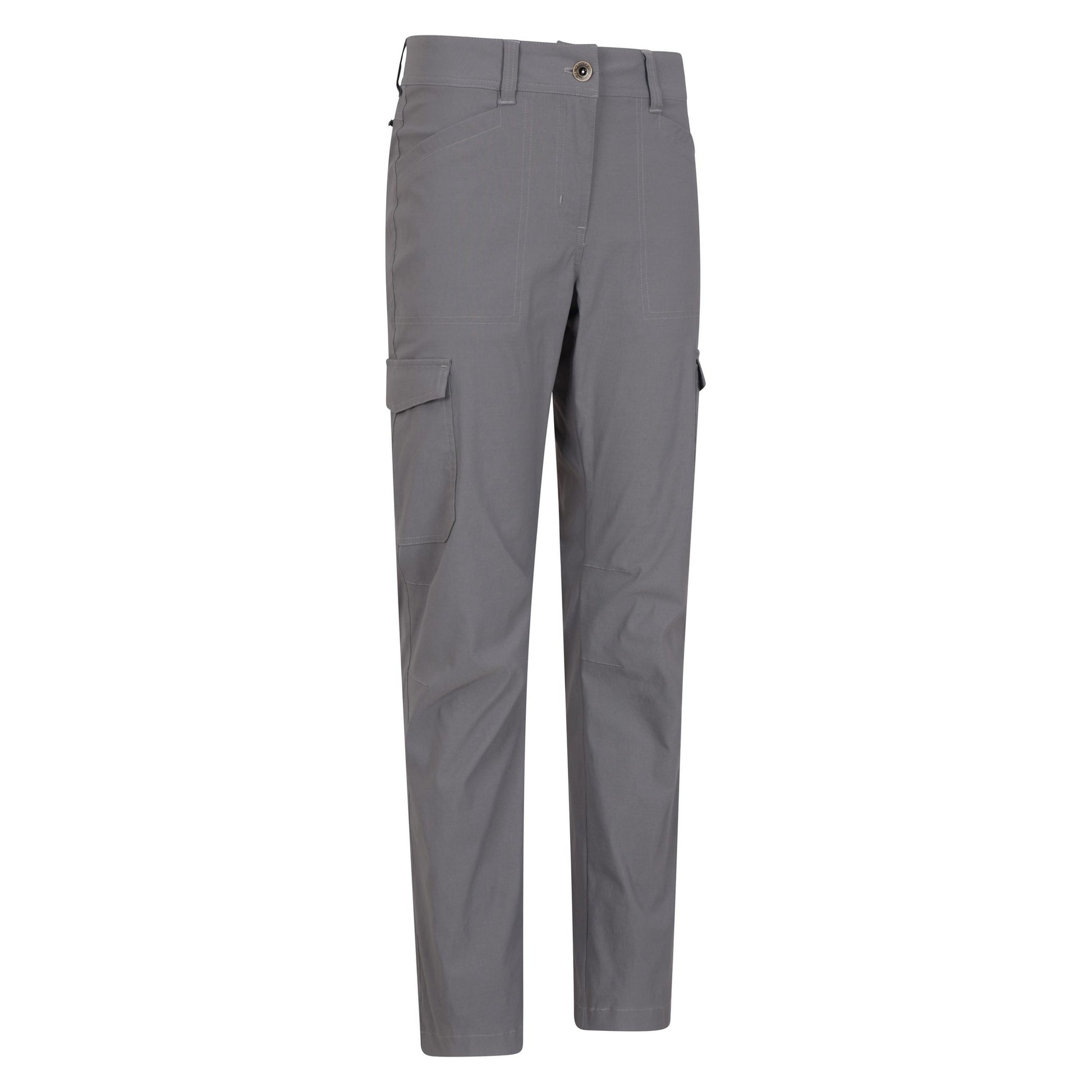 Grey - Side - Mountain Warehouse Womens-Ladies Conniston Cargo Trousers