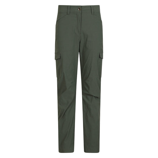 Khaki Green - Front - Mountain Warehouse Womens-Ladies Conniston Cargo Trousers