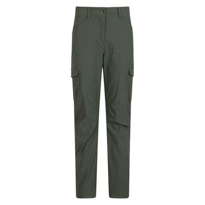 Khaki Green - Front - Mountain Warehouse Womens-Ladies Conniston Cargo Trousers