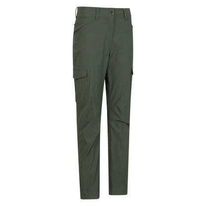 Khaki Green - Side - Mountain Warehouse Womens-Ladies Conniston Cargo Trousers
