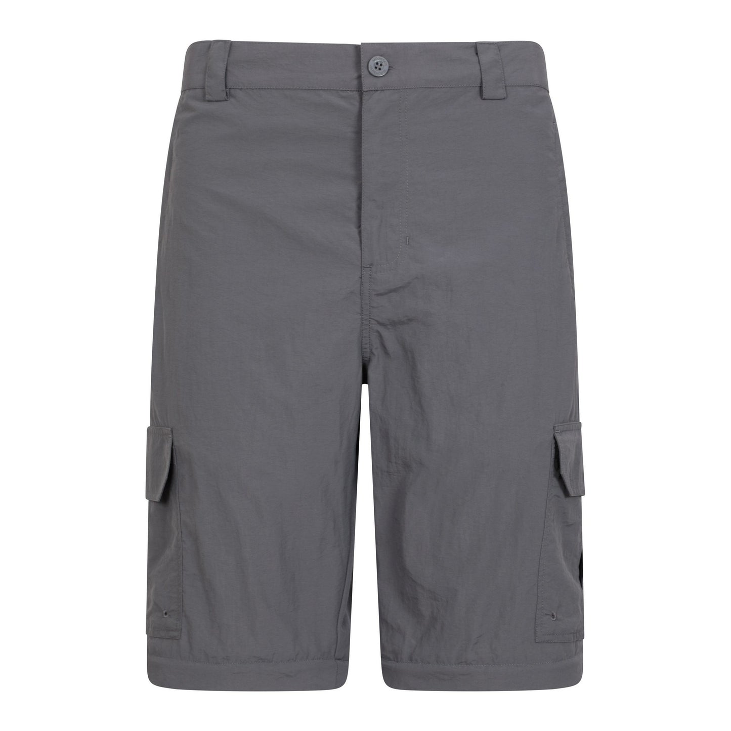 Grey - Pack Shot - Mountain Warehouse Mens Explore Zip-Off Trousers