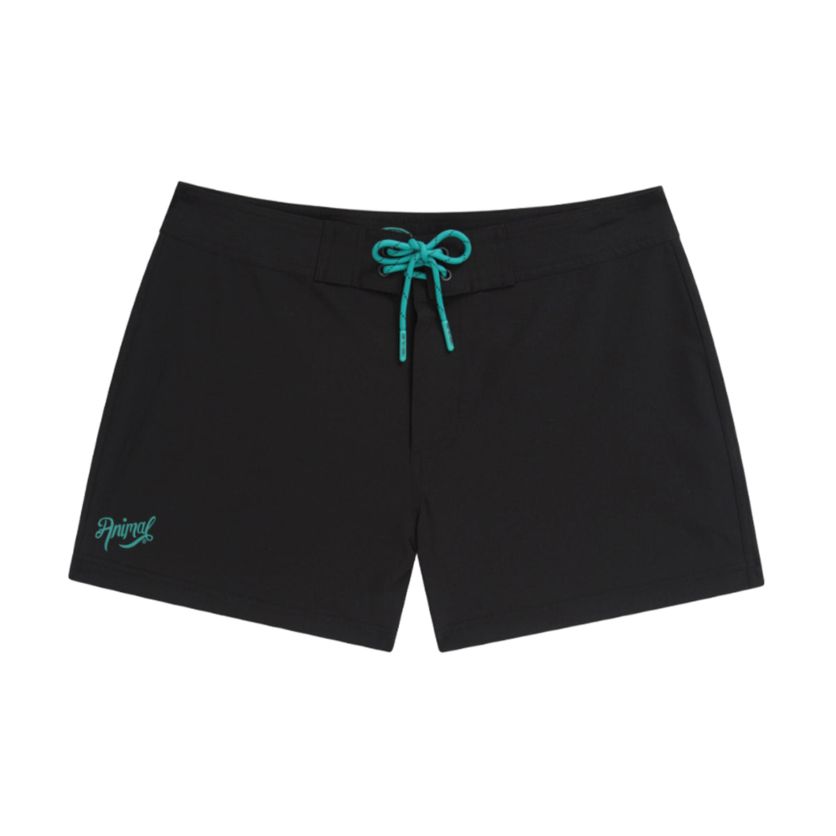 Jet Black - Front - Animal Womens-Ladies Aurora Swim Shorts