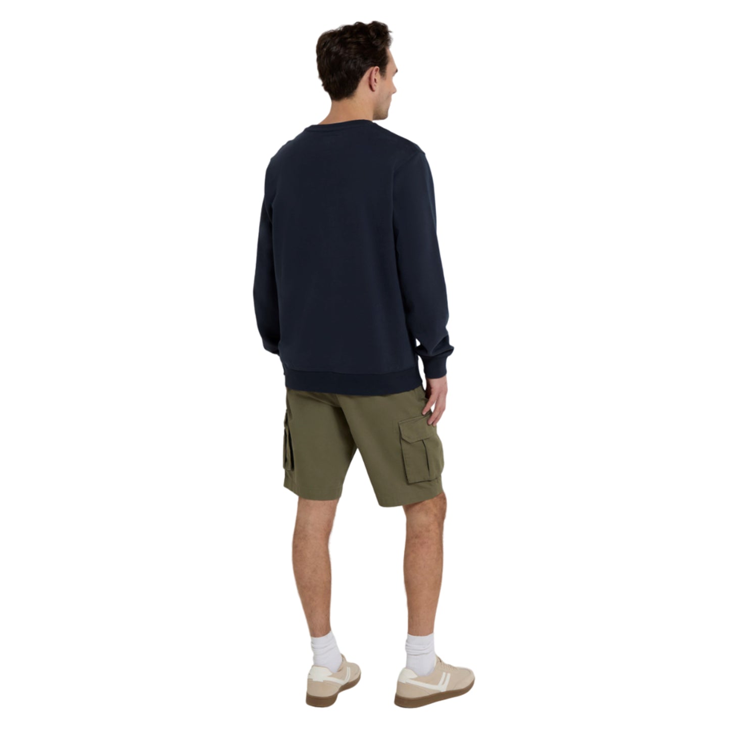 Navy - Pack Shot - Animal Mens Driver Organic Sweatshirt