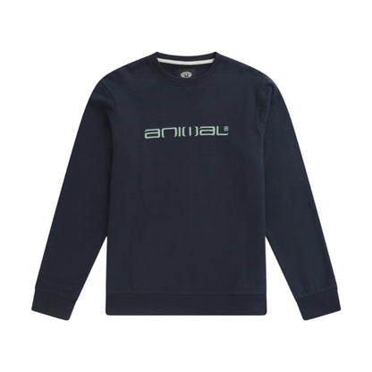 Navy - Front - Animal Mens Driver Organic Sweatshirt