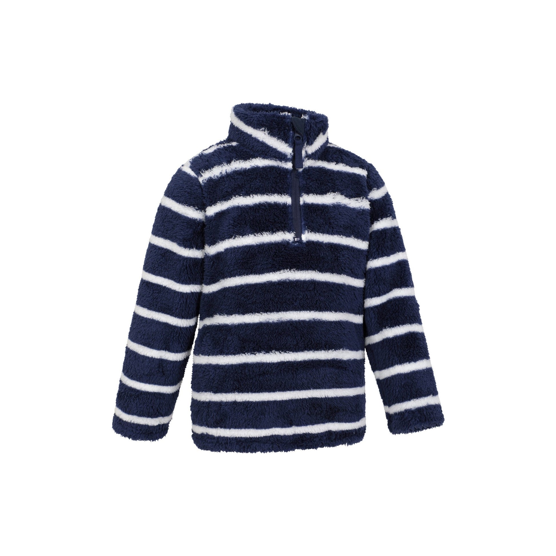 Navy - Side - Mountain Warehouse Childrens-Kids Nessy Borg Half Zip Fleece