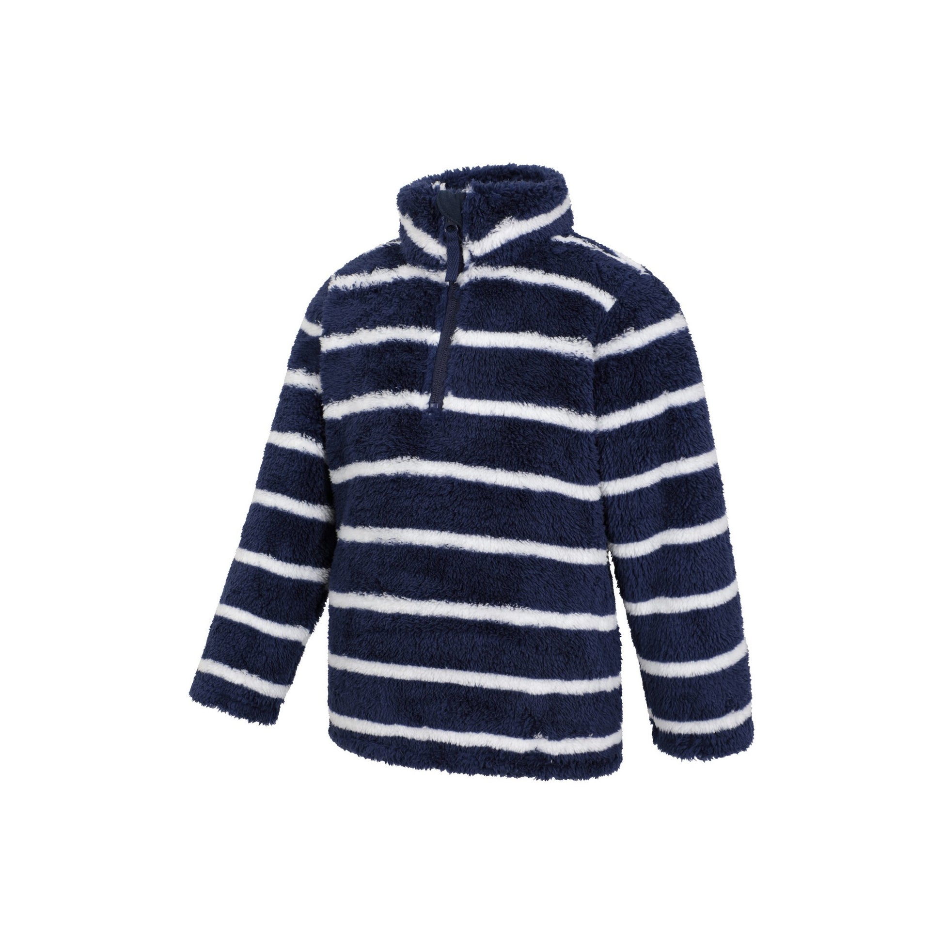 Navy - Lifestyle - Mountain Warehouse Childrens-Kids Nessy Borg Half Zip Fleece